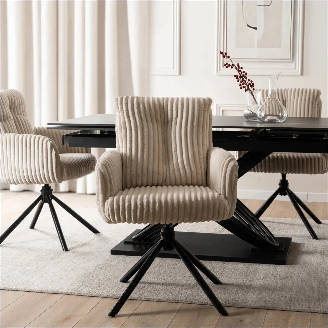 Sukama kėdė svetainei su korduro audiniu smėlio spalvos TE1131 - €113 Save 15% 100-200, __label:Pristatymas 5-14 d.d.,