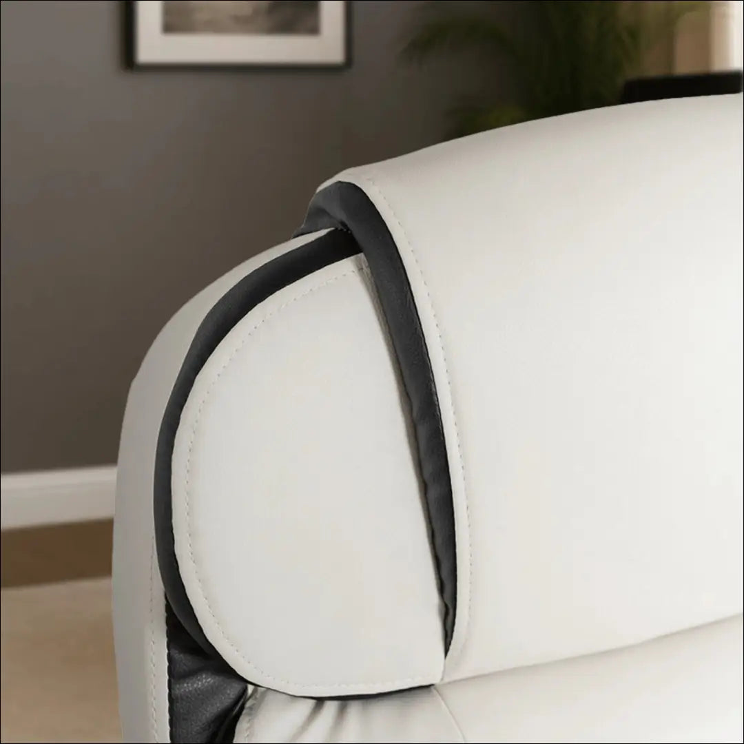 Sukama biuro kėdė iš eko odos baltos spalvos TE003 - €128 Save 15% 100-200, __label:Pristatymas 5-14 d.d., elite,