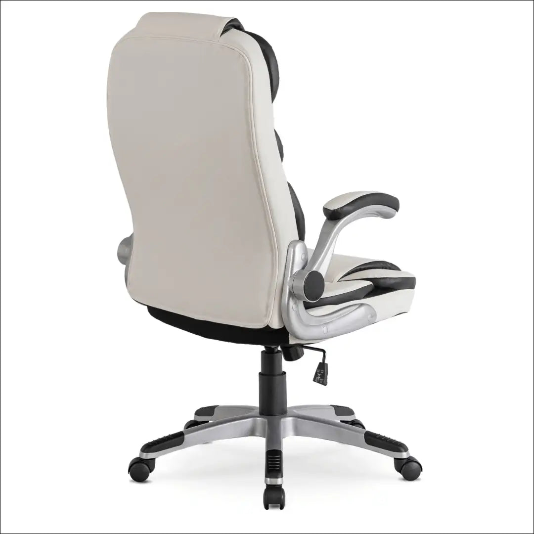 Sukama biuro kėdė iš eko odos baltos spalvos TE003 - €128 Save 15% 100-200, __label:Pristatymas 5-14 d.d., elite,