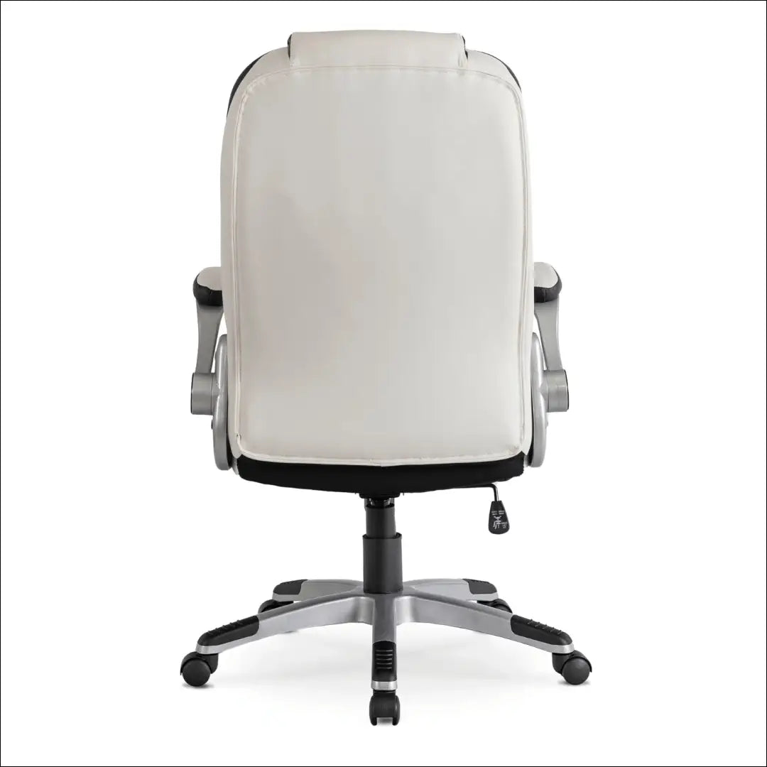 Sukama biuro kėdė iš eko odos baltos spalvos TE003 - €128 Save 15% 100-200, __label:Pristatymas 5-14 d.d., elite,