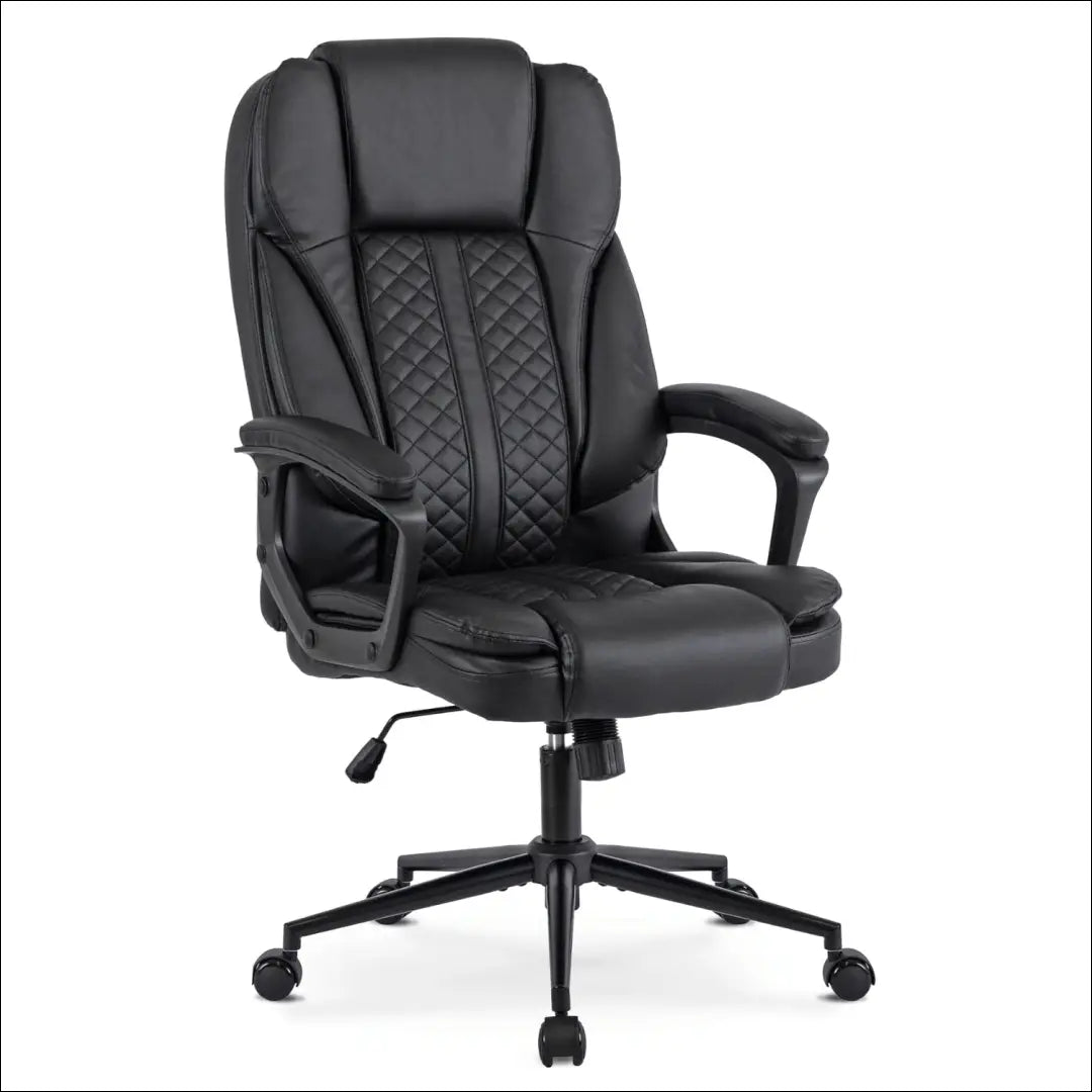 Sukama biuro kėdė iš eko odos juodos spalvos / pilkos TE703 - €146 Save 15% 100-200, __label:Pristatymas 5-14 d.d.,