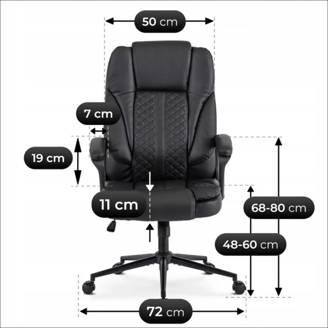 Sukama biuro kėdė iš eko odos juodos spalvos / pilkos TE703 - €146 Save 15% 100-200, __label:Pristatymas 5-14 d.d.,