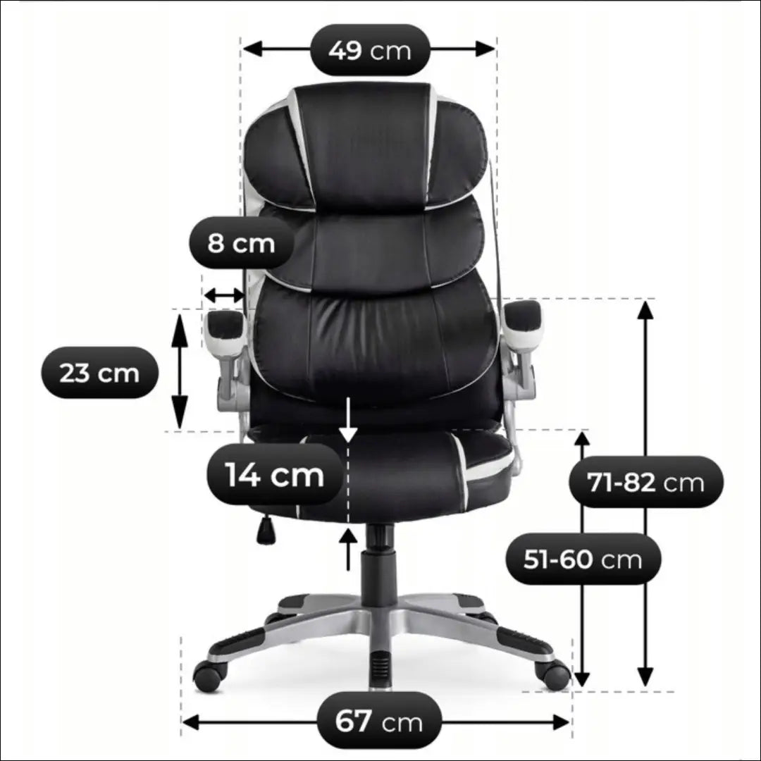 Sukama biuro kėdė iš eko odos juodos spalvos TE002 - €128 Save 15% 100-200, __label:Pristatymas 5-14 d.d., elite,