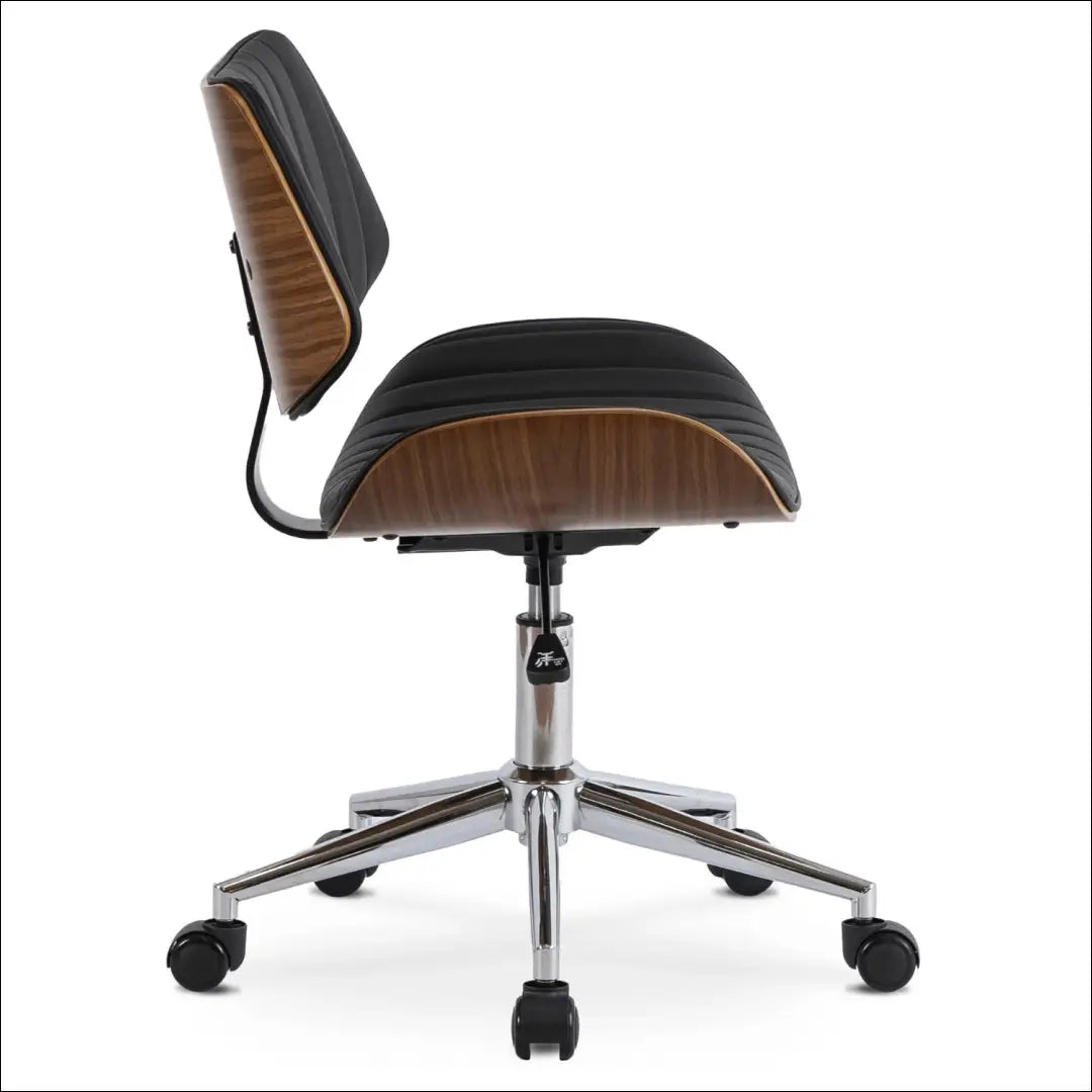 Sukama biuro kėdė iš eko odos juodos spalvos TE007 - €104 Save 15% 100-200, __label:Pristatymas 5-14 d.d., elite,
