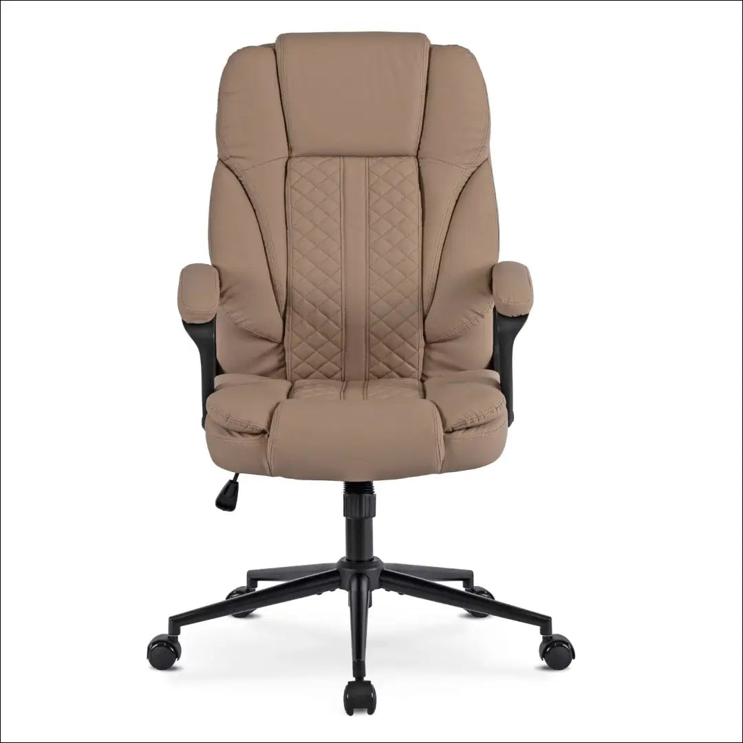 Sukama biuro kėdė iš eko odos smėlio spalvos / pilkos TE702 - €146 Save 15% 100-200, __label:Pristatymas 5-14 d.d.,