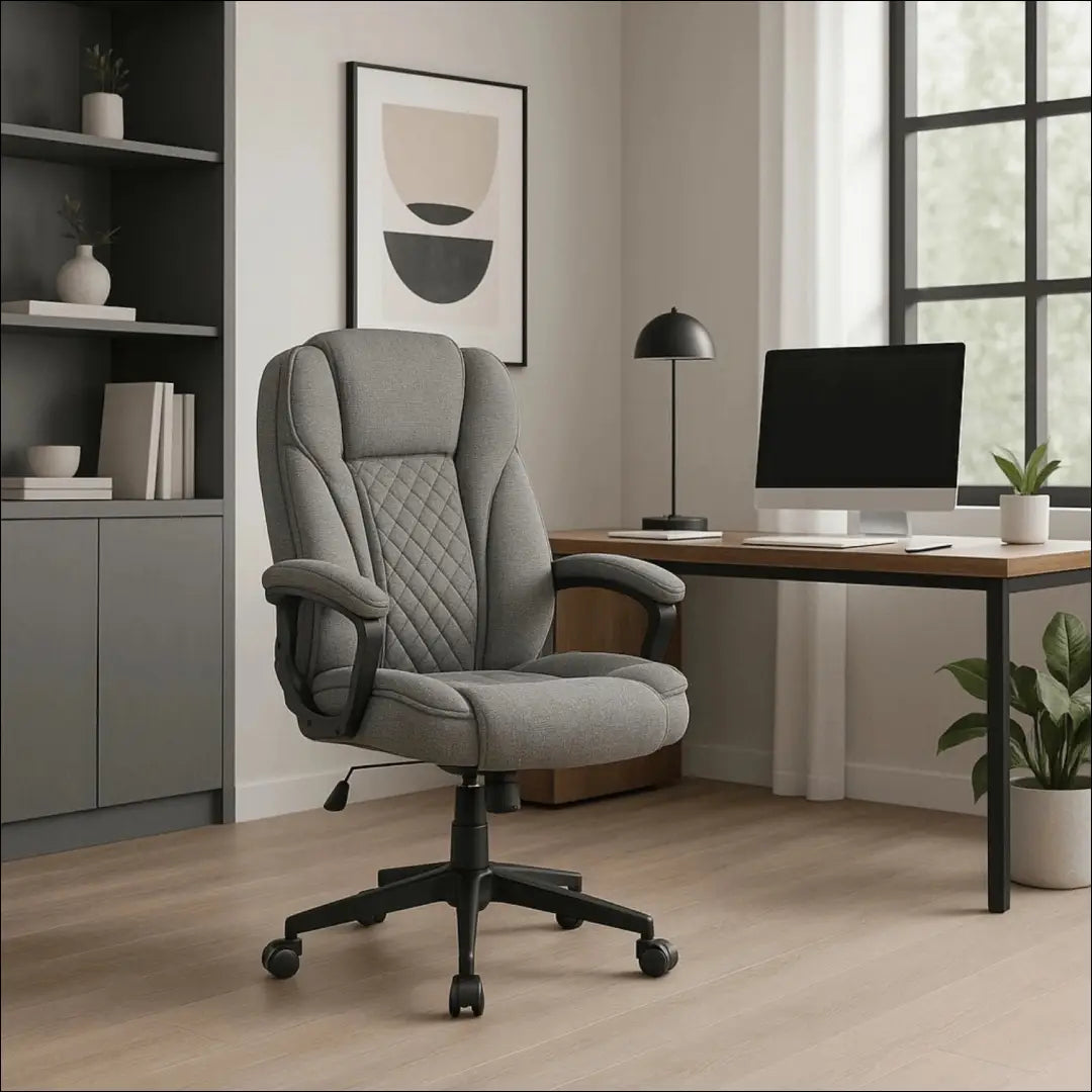 Sukama biuro kėdė su audiniu pilkos spalvos TE701 - €146 Save 15% 100-200, __label:Pristatymas 5-14 d.d., elite, Fotele