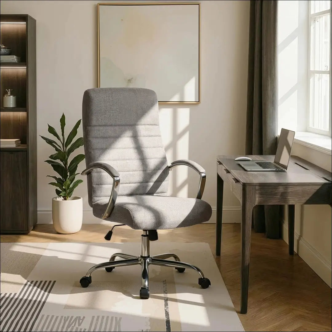 Sukama biuro kėdė su audiniu pilkos spalvos TE733 - €138 Save 15% 100-200, __label:Pristatymas 5-14 d.d., elite, Fotele