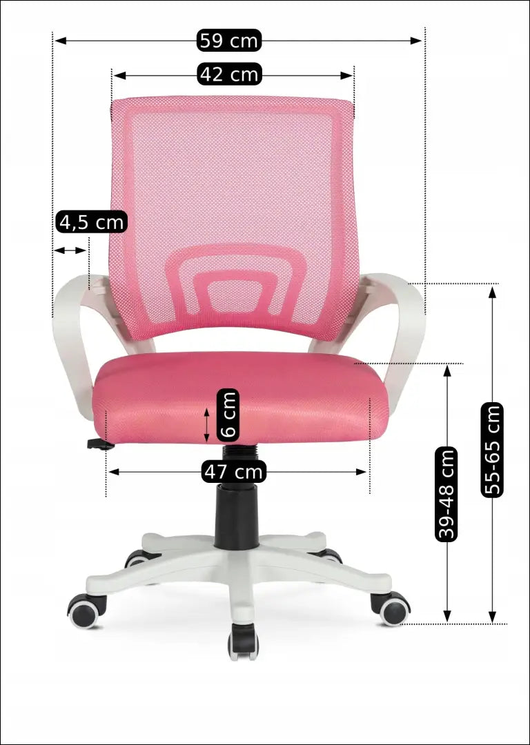 Sukama biuro kėdė su audiniu rožinės spalvos TE322 - €33 Save 15% 25-50, __label:Pristatymas 5-14 d.d., elite, Fotele