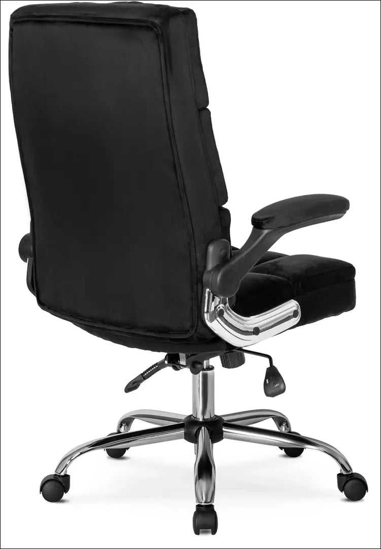 Sukama biuro kėdė su veliūro audiniu juodos spalvos TE115 - €197 Save 15% 100-200, __label:Pristatymas 5-14 d.d.,
