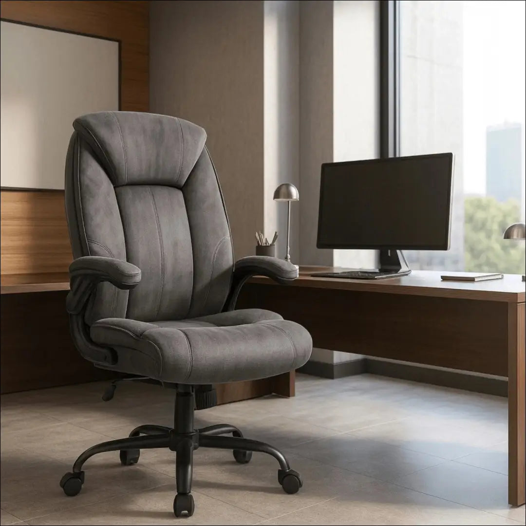 Sukama biuro kėdė su veliūro audiniu pilkos spalvos TE1045 - €121 Save 15% 100-200, __label:Pristatymas 5-14 d.d.,