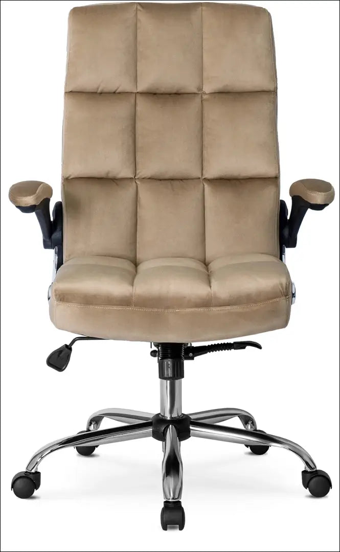 Sukama biuro kėdė su veliūro audiniu smėlio spalvos TE114 - €197 Save 15% 100-200, __label:Pristatymas 5-14 d.d.,
