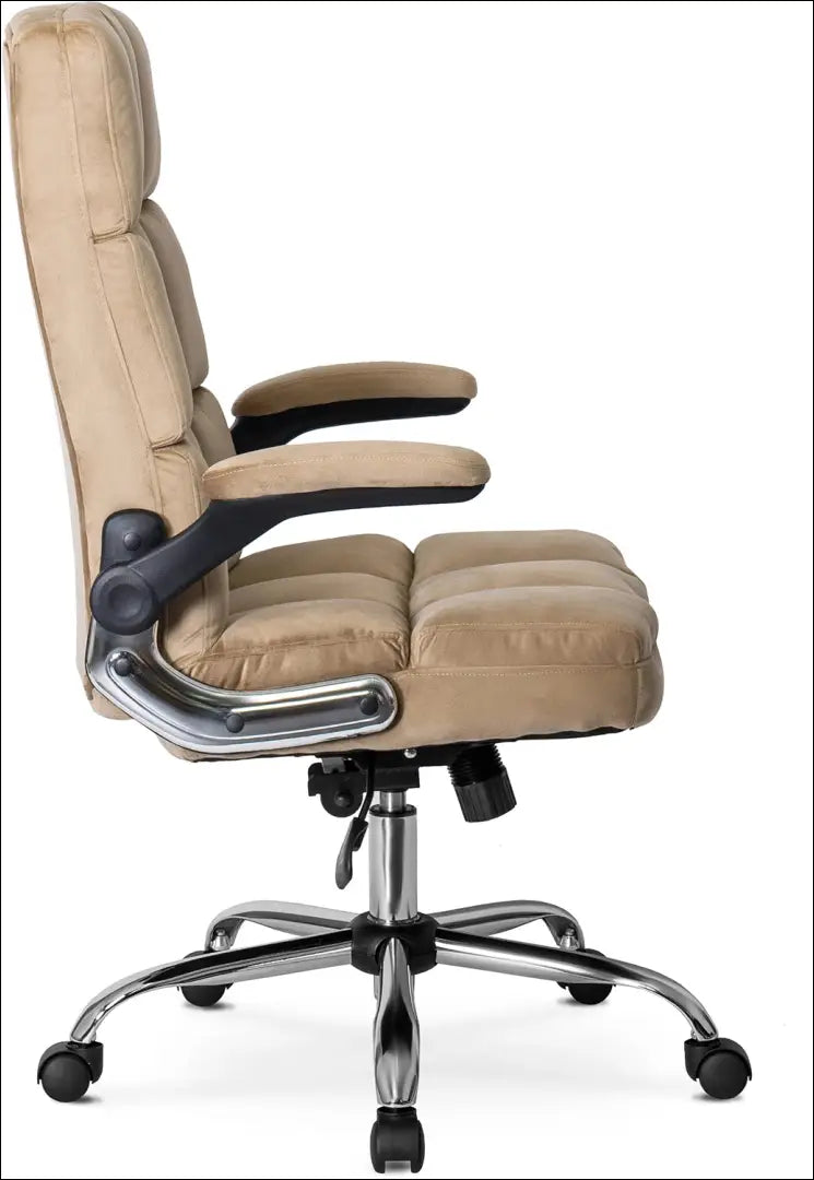 Sukama biuro kėdė su veliūro audiniu smėlio spalvos TE114 - €197 Save 15% 100-200, __label:Pristatymas 5-14 d.d.,