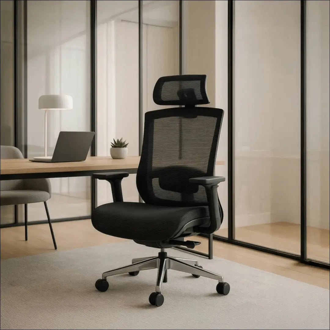 Sukama biuro kėdė su audiniu juodos spalvos TE060 - €268 Save 15% __label:Pristatymas 5-14 d.d., elite, Fotele