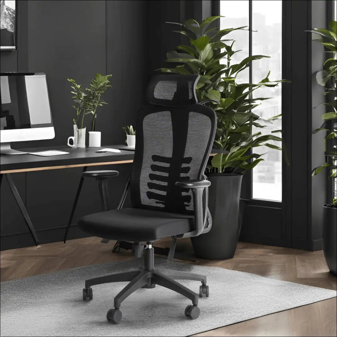 Sukama biuro kėdė su audiniu juodos spalvos TE409 - €137 Save 15% 100-200, __label:Pristatymas 5-14 d.d., elite, Fotele