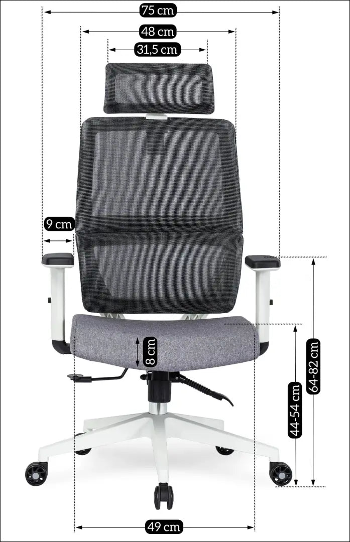 Ergonominis biuro kėdė su audiniu pilkos spalvos TE058 - €180 Save 15% 100-200, __label:Pristatymas 5-14 d.d., elite,
