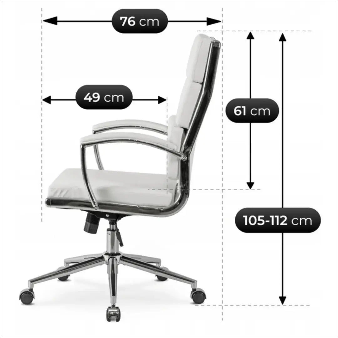 Sukamas fotelis iš eko odos baltos spalvos TE716 - €168 Save 15% 100-200, __label:Pristatymas 5-14 d.d., elite, Fotele
