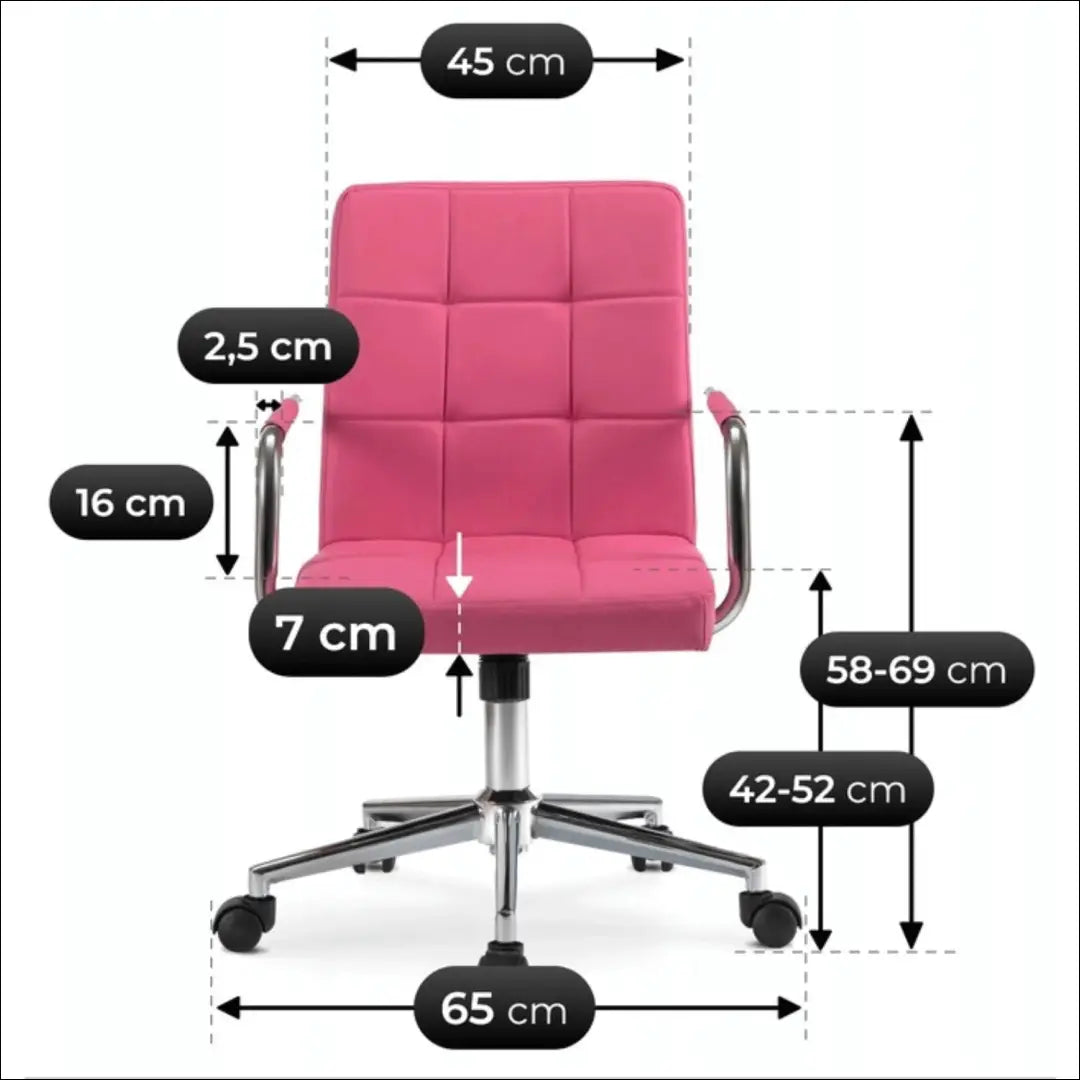 Sukamas fotelis iš eko odos rožinės spalvos TE717 - €57 Save 15% 50-100, __label:Pristatymas 5-14 d.d., elite, Fotele