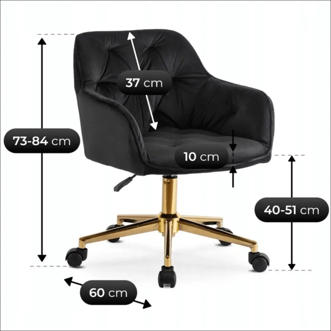 Sukamas fotelis su veliūro audiniu juodos spalvos TE670 - €88 Save 15% 50-100, __label:Pristatymas 5-14 d.d., elite,