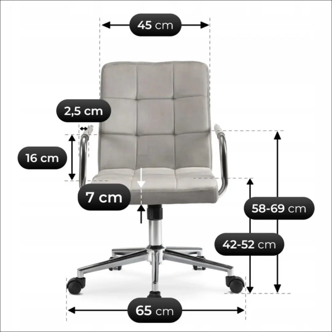 Sukamas fotelis su veliūro audiniu pilkos spalvos TE730 - €74 Save 15% 50-100, __label:Pristatymas 5-14 d.d., elite,