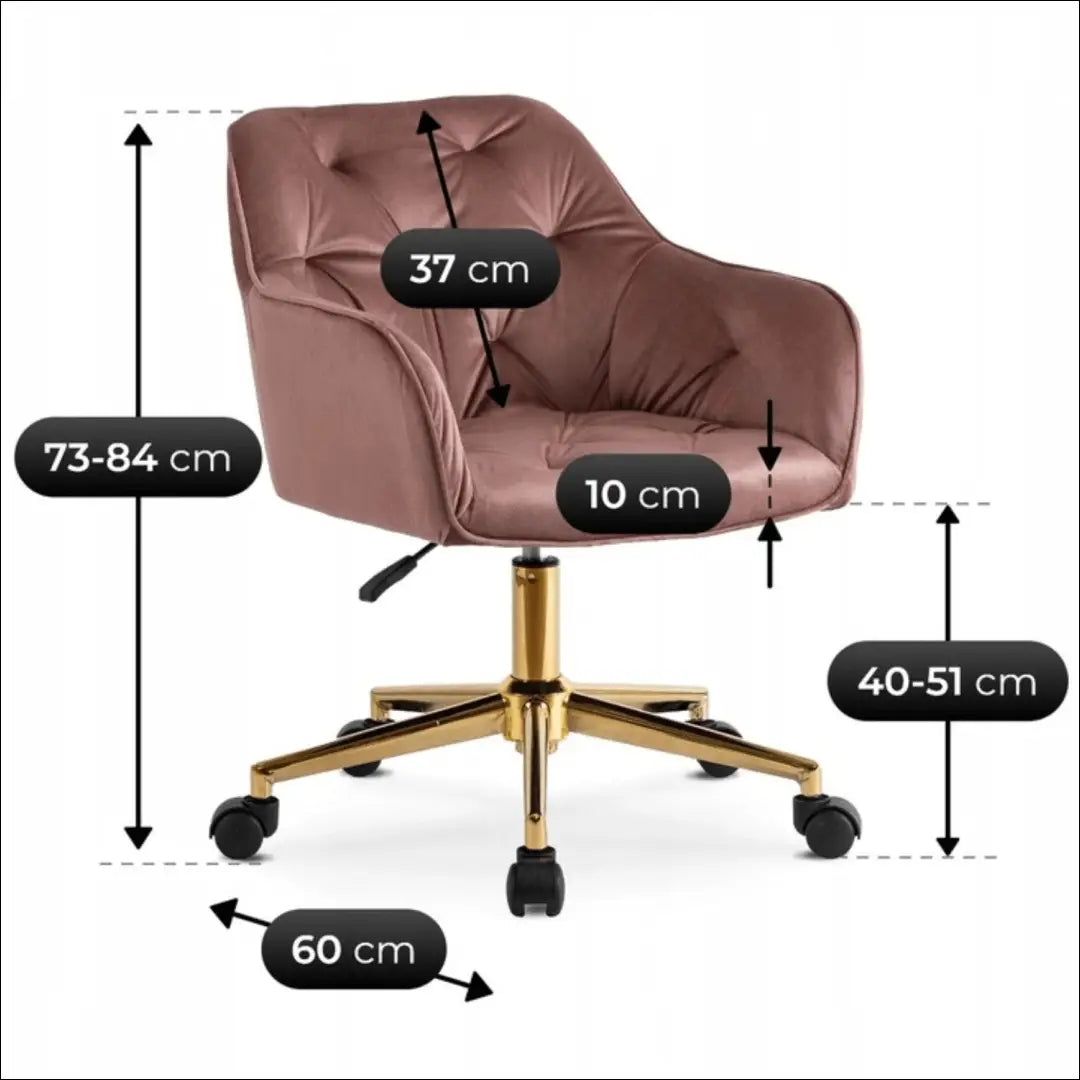 Sukamas fotelis su veliūro audiniu rožinės spalvos TE669 - €88 Save 15% 50-100, __label:Pristatymas 5-14 d.d., elite,