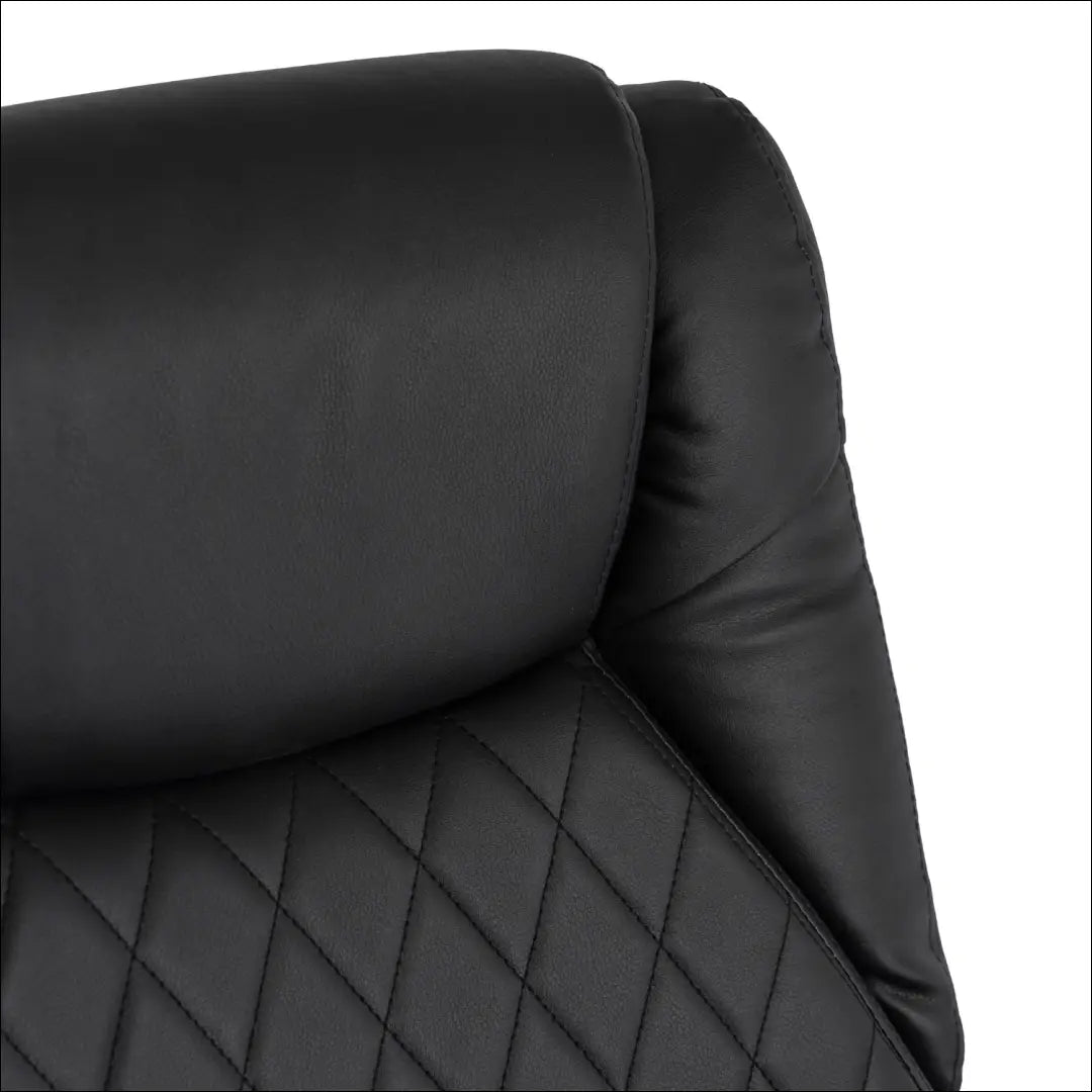 Sukamas masažinis fotelis su šildymo funkcija audiniu juodos spalvos / baltos TE697 - €177 Save 15% 100-200,