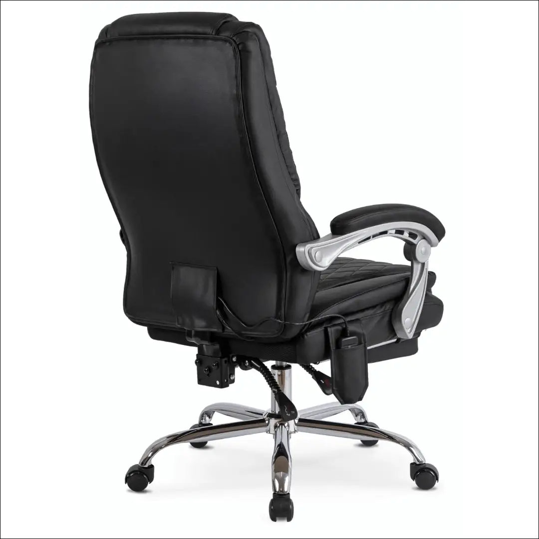 Sukamas masažinis fotelis su šildymo funkcija audiniu juodos spalvos / baltos TE697 - €177 Save 15% 100-200,