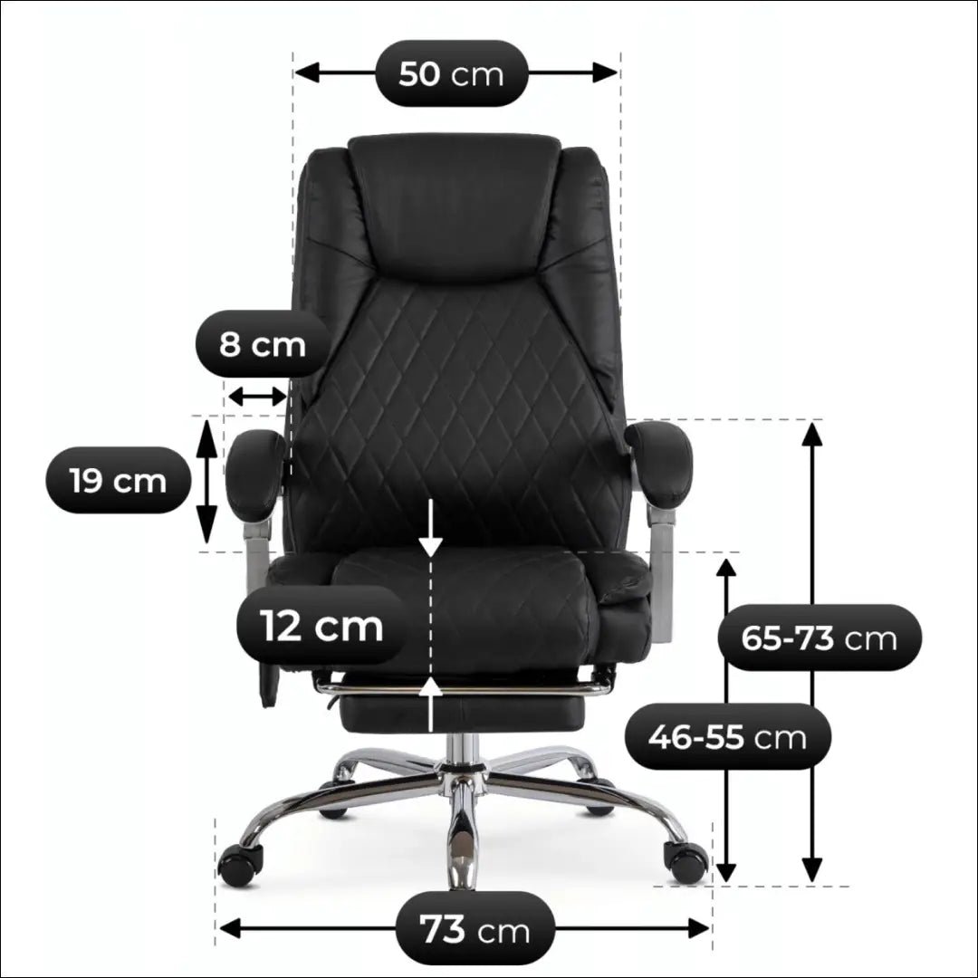 Sukamas masažinis fotelis su šildymo funkcija audiniu juodos spalvos / baltos TE697 - €177 Save 15% 100-200,