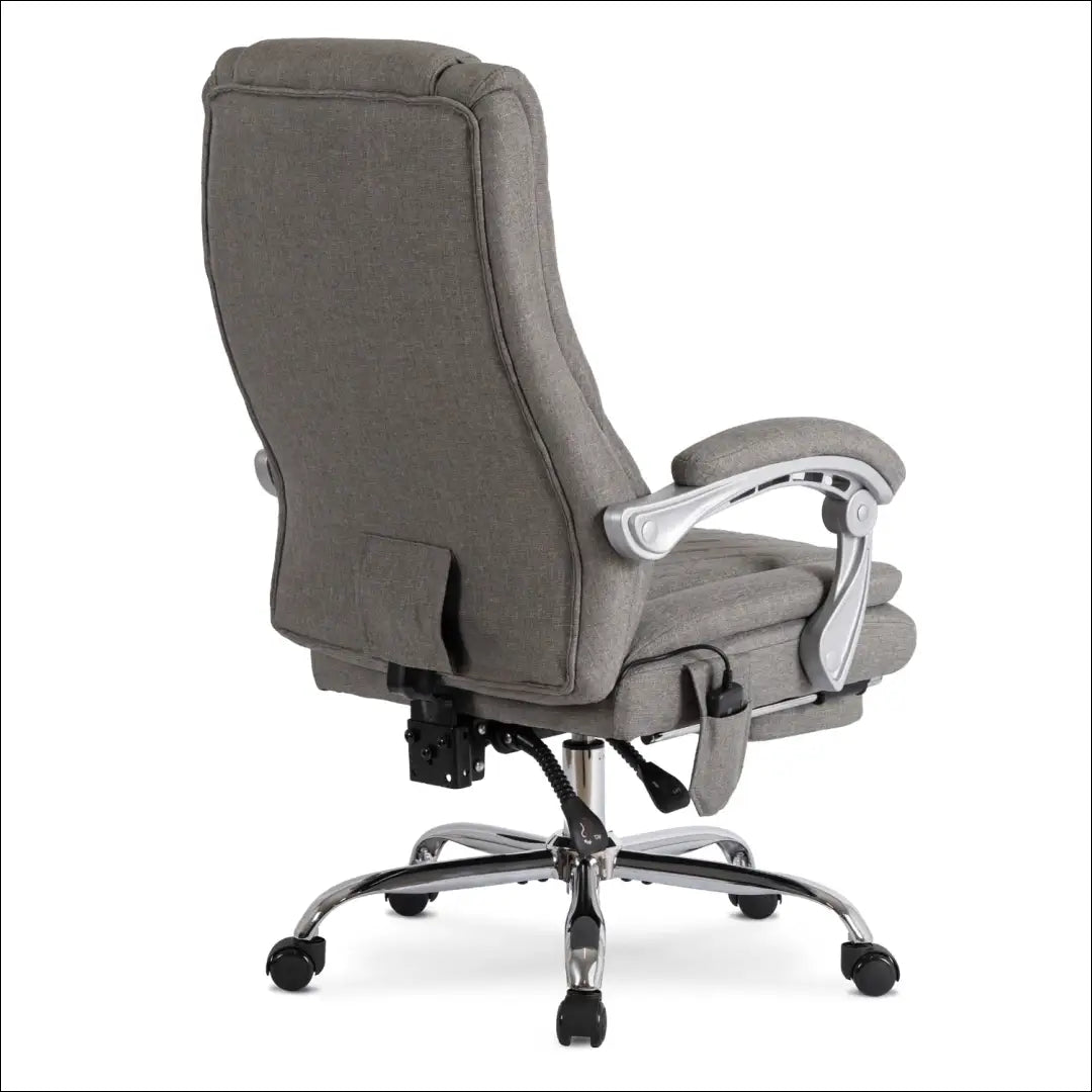 Sukamas masažinis fotelis su šildymo funkcija audiniu pilkos spalvos TE700 - €177 Save 15% 100-200, __label:Pristatymas