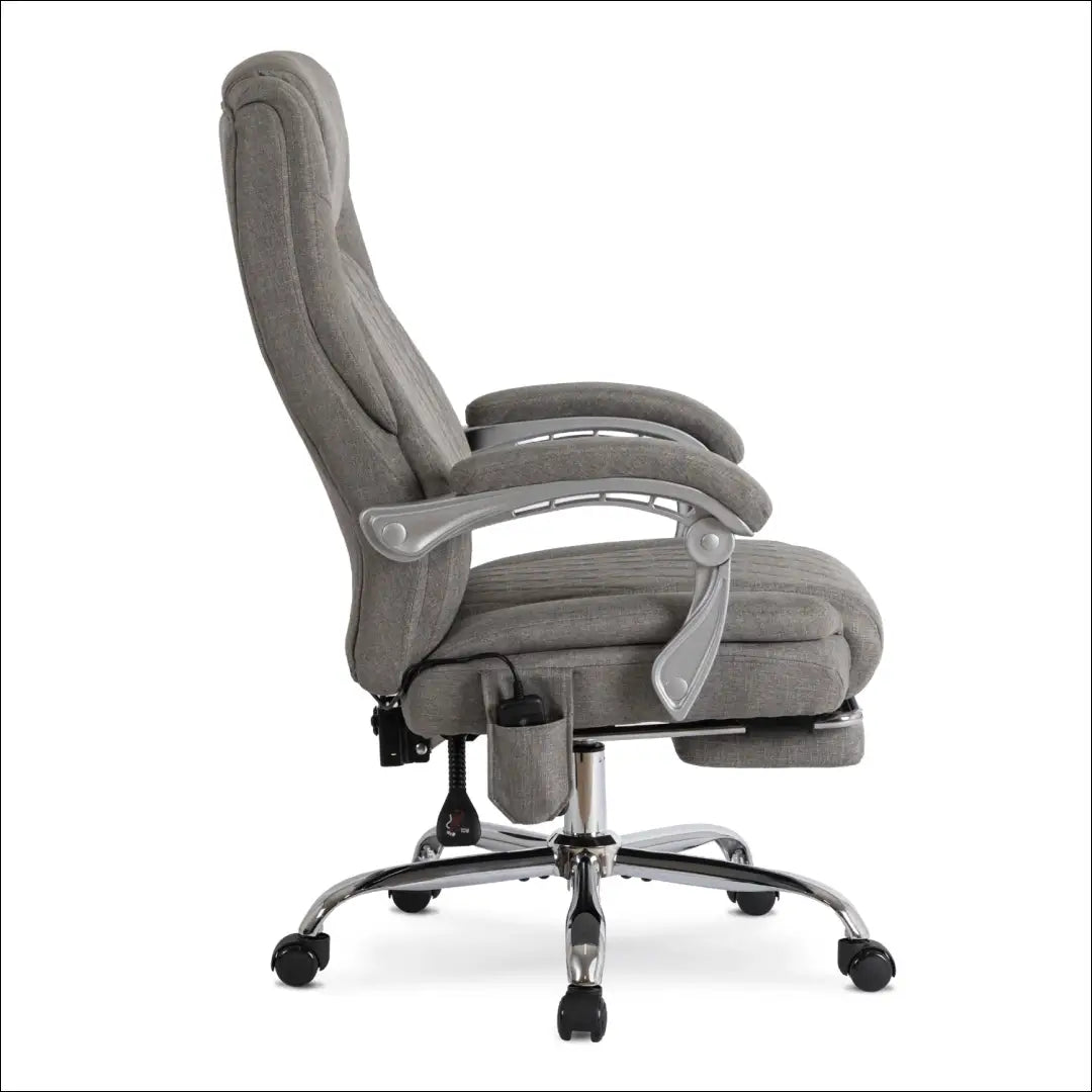 Sukamas masažinis fotelis su šildymo funkcija audiniu pilkos spalvos TE700 - €177 Save 15% 100-200, __label:Pristatymas