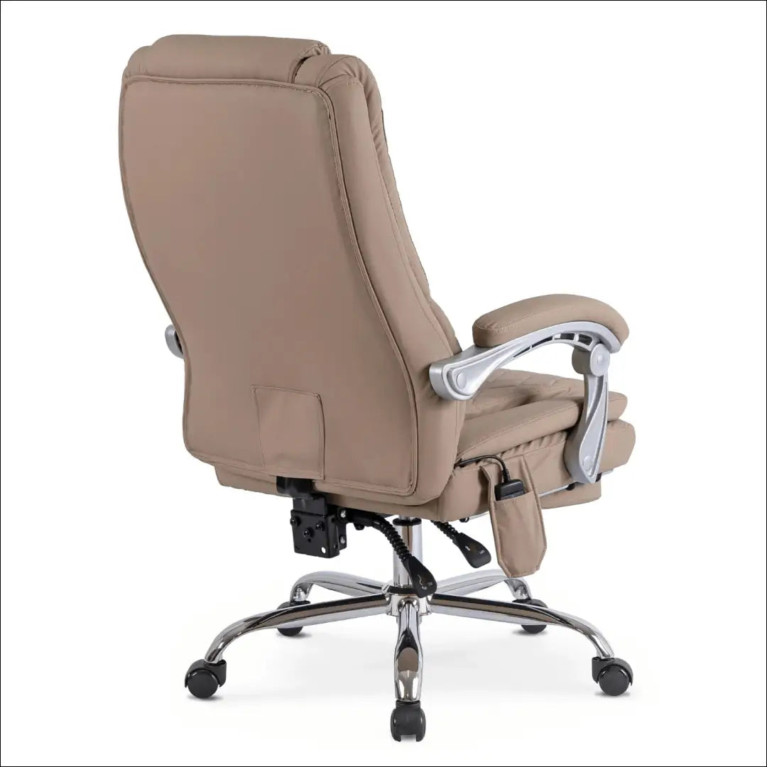 Sukamas masažinis fotelis su šildymo funkcija audiniu smėlio spalvos TE698 - €177 Save 15% 100-200, __label:Pristatymas