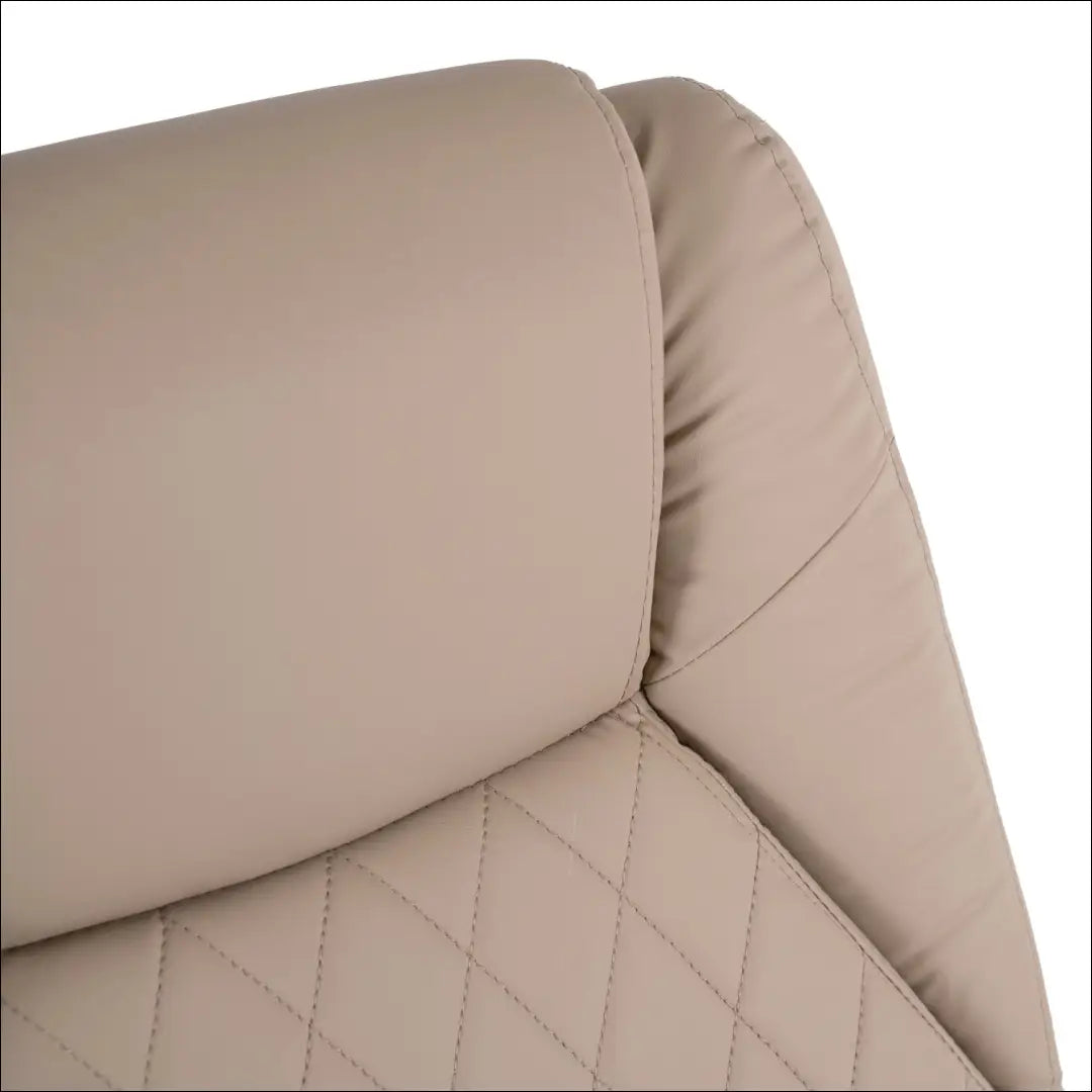 Sukamas masažinis fotelis su šildymo funkcija audiniu smėlio spalvos TE698 - €177 Save 15% 100-200, __label:Pristatymas