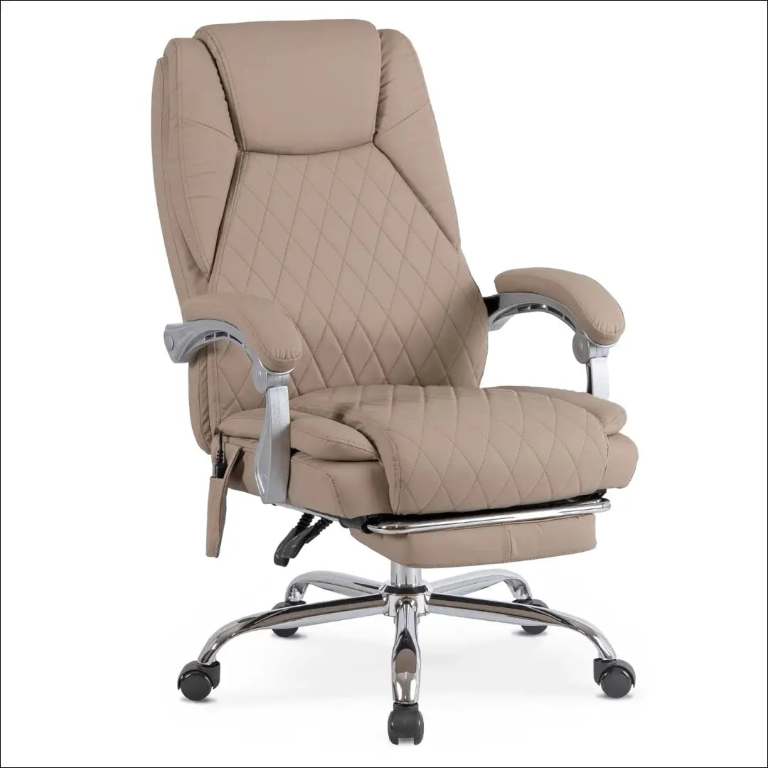 Sukamas masažinis fotelis su šildymo funkcija audiniu smėlio spalvos TE698 - €177 Save 15% 100-200, __label:Pristatymas