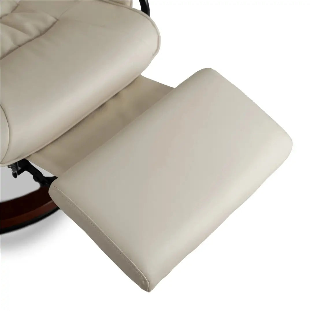 Sukamas masažinis fotelis su šildymo funkcija iš eko odos smėlio spalvos TE744 - €320 Save 15% __label:Pristatymas 5-14