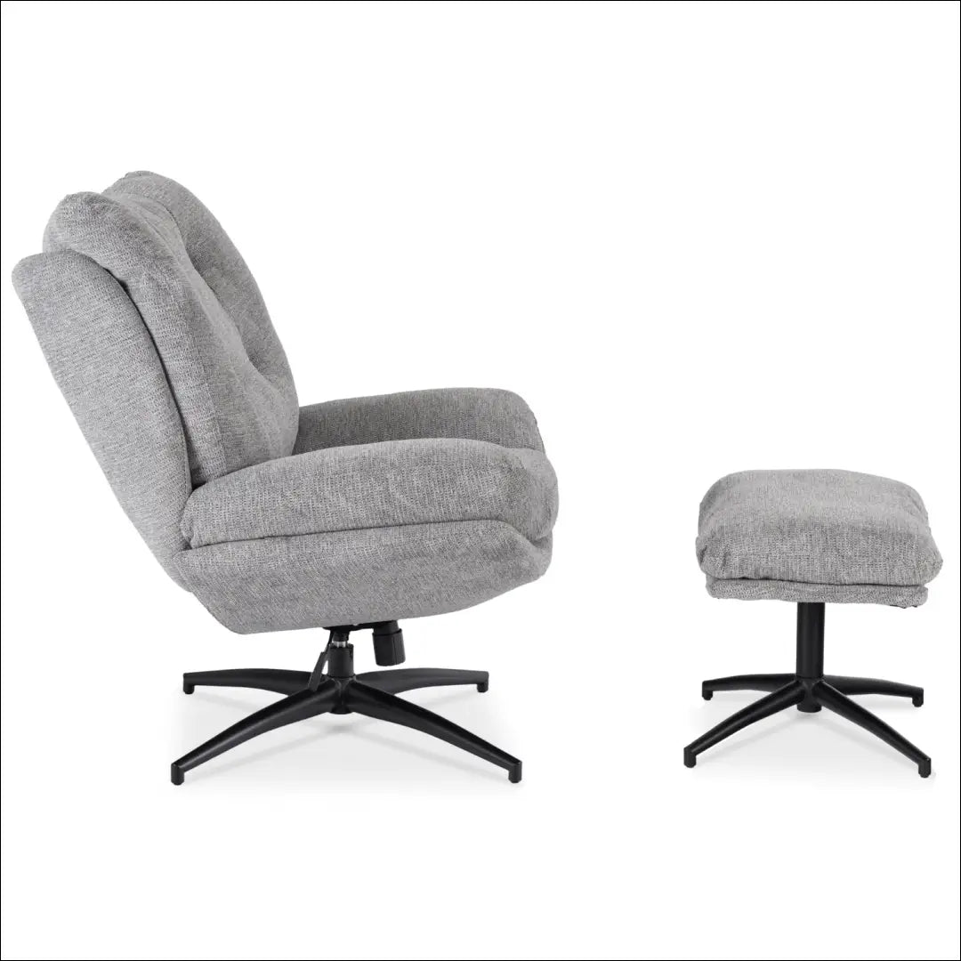 Sukamas poilsio fotelis su audiniu pilkos spalvos TE1032 - €297 Save 15% __label:Pristatymas 5-14 d.d., elite, Fotele