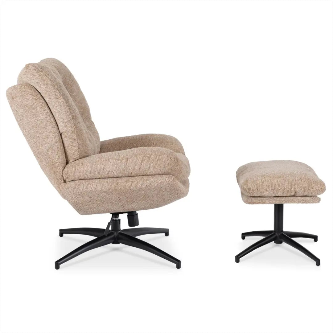 Sukamas poilsio fotelis su audiniu smėlio spalvos TE1034 - €297 Save 15% __label:Pristatymas 5-14 d.d., elite, Fotele