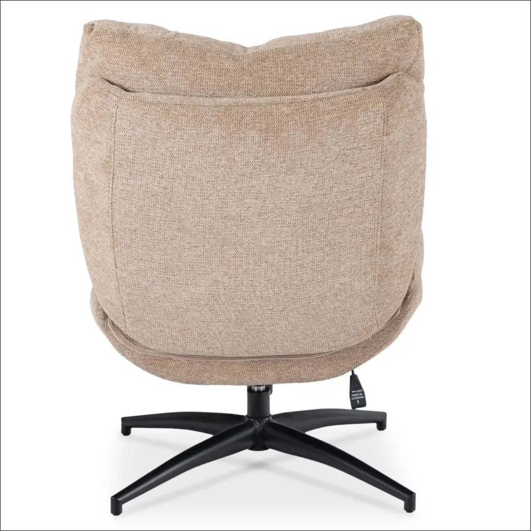 Sukamas poilsio fotelis su audiniu smėlio spalvos TE1034 - €297 Save 15% __label:Pristatymas 5-14 d.d., elite, Fotele
