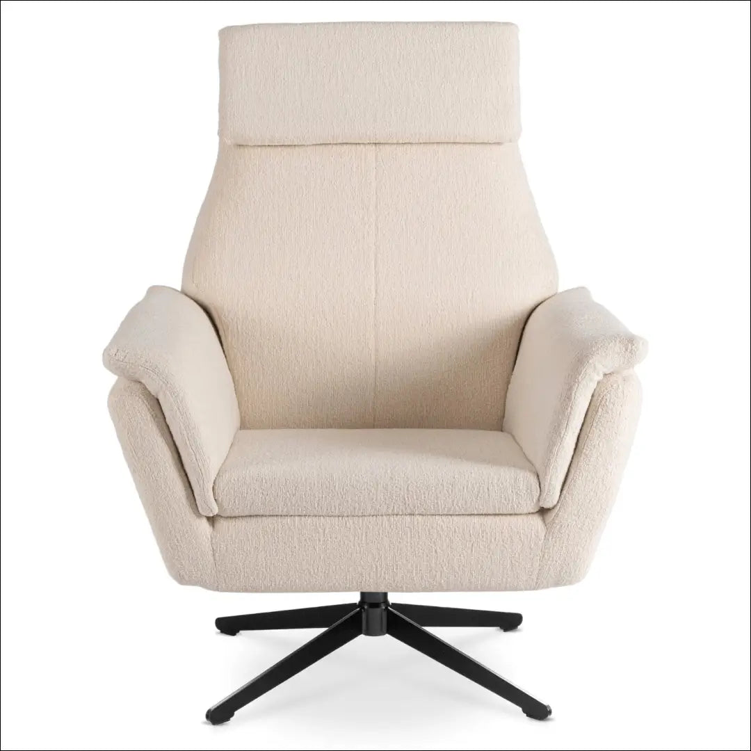 Sukamas poilsio fotelis su buklė audinio audiniu smėlio spalvos / kreminės TE867 - €321 Save 15% __label:Pristatymas