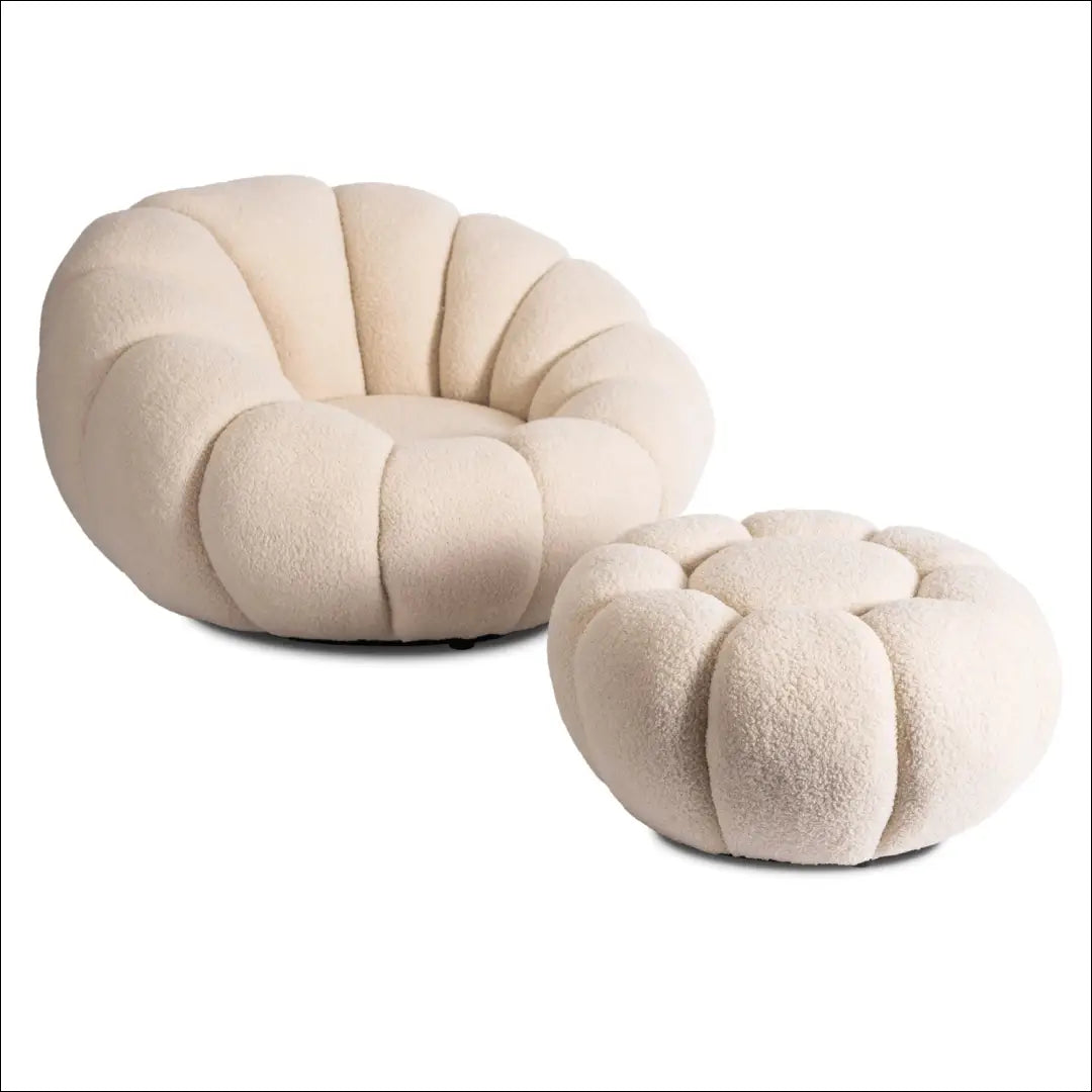 Sukamas poilsio fotelis su buklė audinio audiniu smėlio spalvos TE448 - €262 Save 15% __label:Pristatymas 5-14 d.d.,