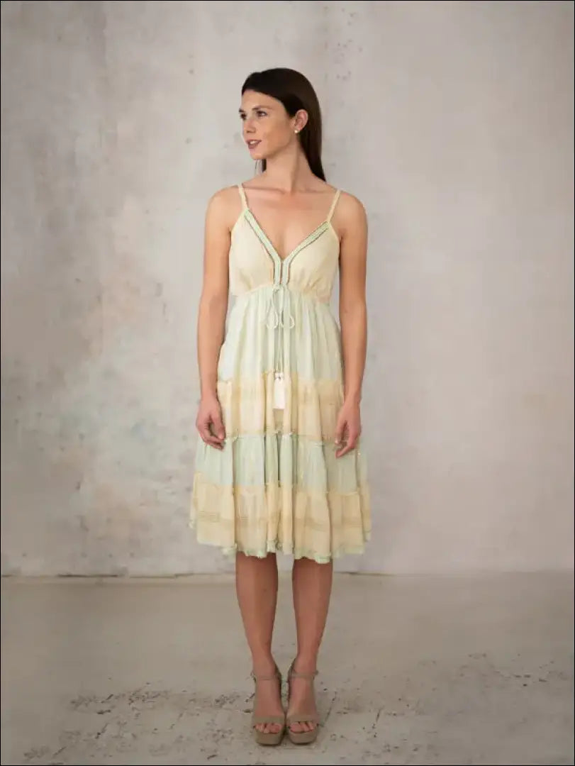 Suknelė DR014 - €63 Save 50% 50-100, __label:Pristatymas 1-2 d.d., color-smelio, color-turkis, drabuziai €50 to €100