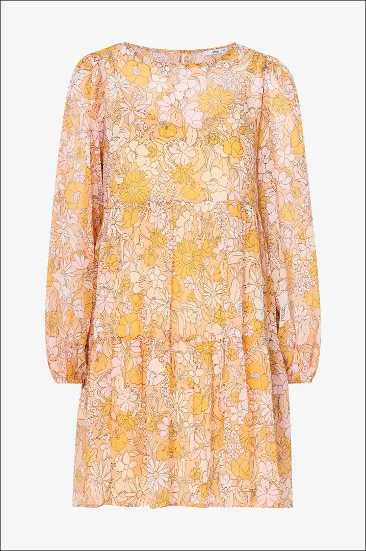 Suknelė DR028 - €30 Save 50% 25-50, __label:Pristatymas 1-2 d.d., color-geltona, color-rozine, drabuziai €25 to €50