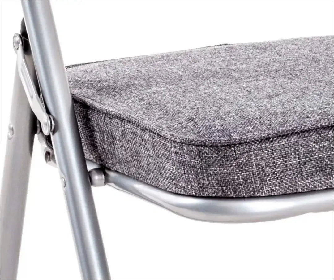 Sulankstoma kėdė VI1276 - €34 Save 50% 25-50, __label:Pristatymas 1-2 d.d., color-pilka, color-sidabrine,