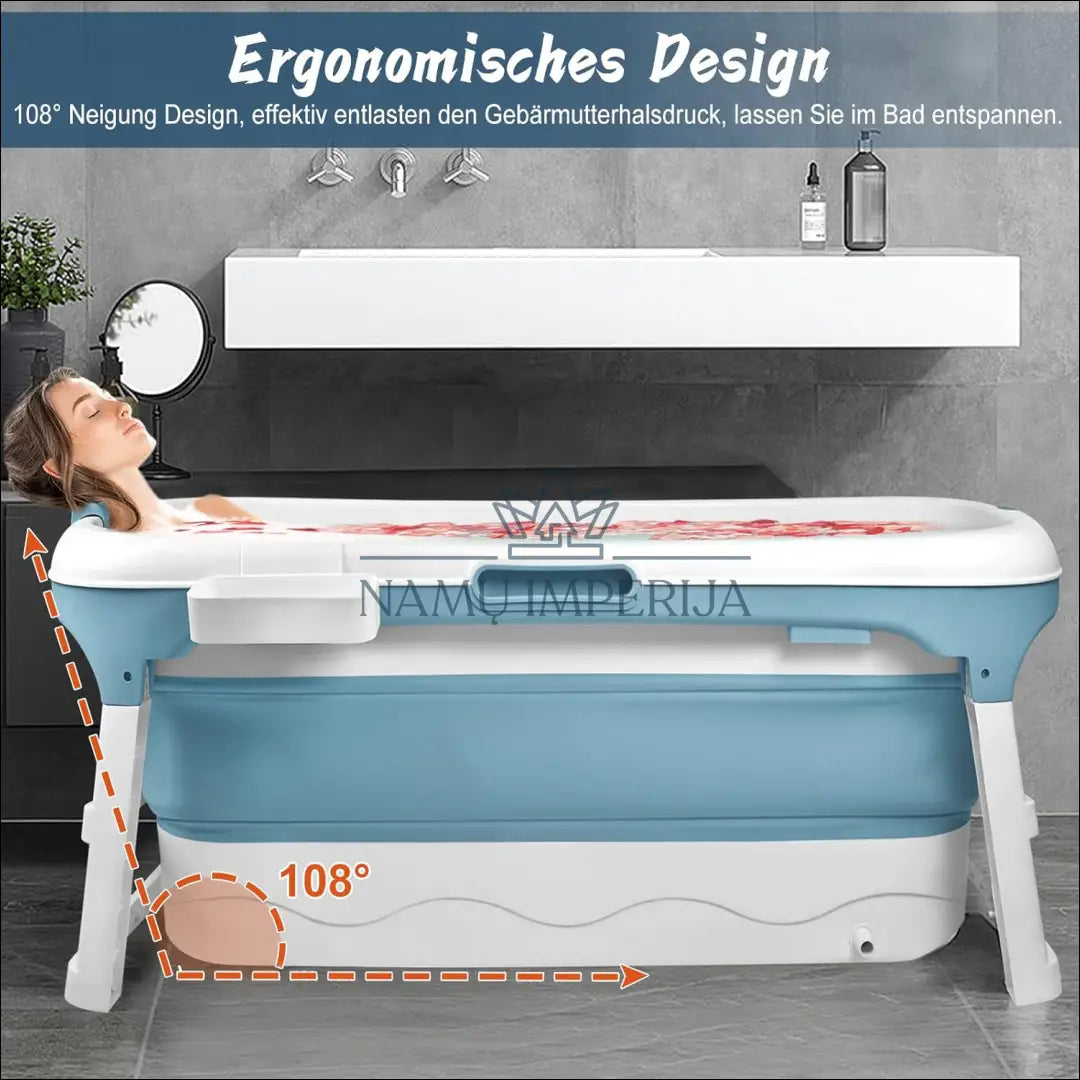 Sulankstoma vonia KI1398 - €75 Save 50% 50-100, __label:Pristatymas 1-2 d.d., color-balta, color-melyna, kita €50