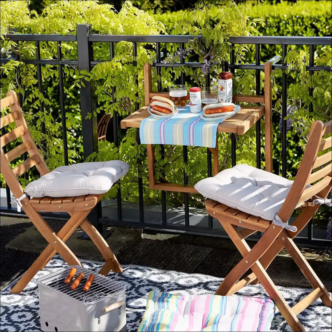 Sulankstomas balkono staliukas LI763 - €39 Save 50% 25-50, __label:Pristatymas 1-2 d.d., color-ruda, lauko baldai,