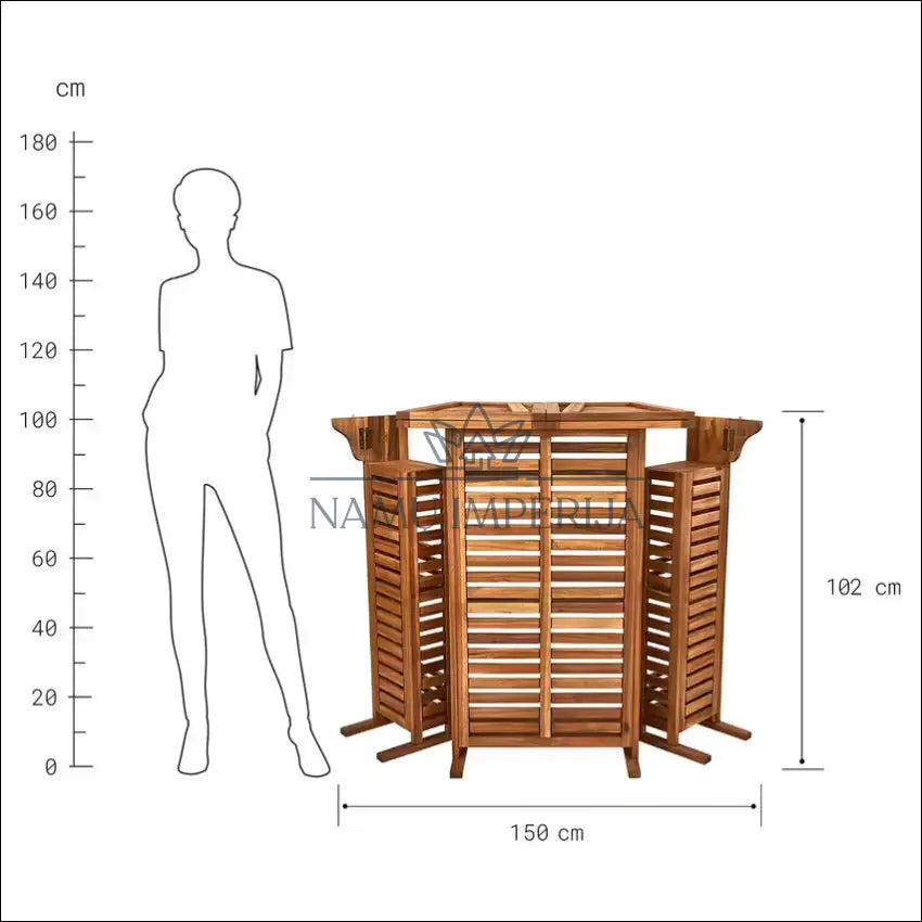 Sulankstomas sodo baras LI795 €140 Save 50% 100 200, __label:Pristatymas 1 2 d.d., color ruda, kita, lauko baldai €100
