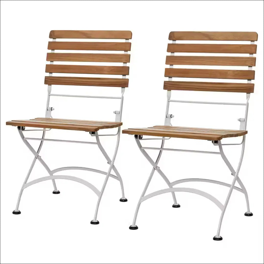 Sulankstomų sodo kėdžių komplektas (2vnt) LI769 - €93 Save 50% 50-100, __label:Pristatymas 1-2 d.d., color-balta,