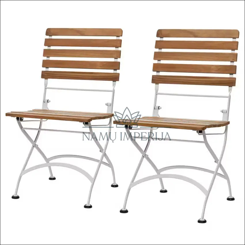 Sulankstomų sodo kėdžių komplektas (2vnt) LI769 - €93 Save 50% 50-100, __label:Pristatymas 1-2 d.d., color-balta,
