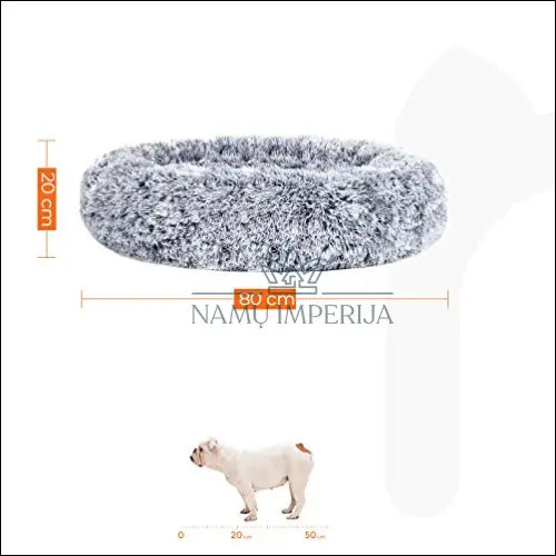 Šuns guolis SM459 - €70 Save 30% 50-100, __label:Pristatymas 5-14 d.d., gyvunai, notouch30, song 80x80x20cm / Pilka