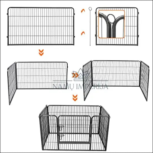 Šuns narvas SM1541 - €142 Save 30% 100-200, __label:Pristatymas 5-14 d.d., gyvunai, narvas, notouch30 122x80x70cm