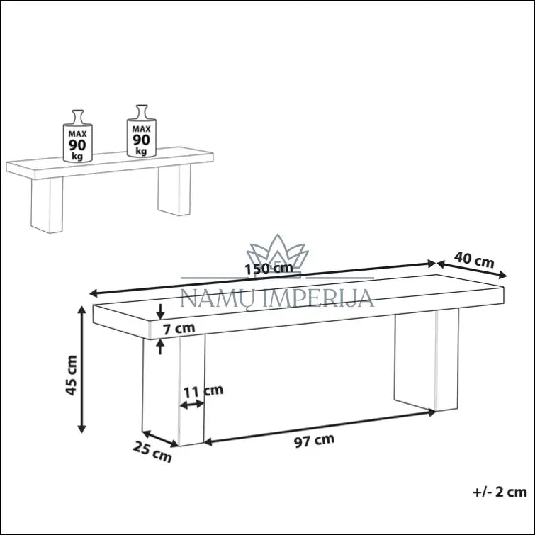 Suolas LI461 - €113 Save 60% 100-200, __label:Pristatymas 1-2 d.d., color-pilka, lauko baldai, material-betonas