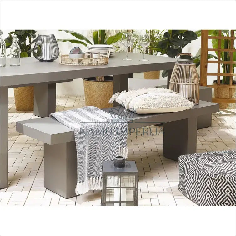 Suolas LI461 - €142 Save 50% 100-200, color-pilka, lauko baldai, material-betonas, suolai Lauko baldai | Namų
